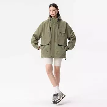 Парная уличная куртка с капюшоном куртка водонепроницаемая многоцветная повседневная M армия зеленый