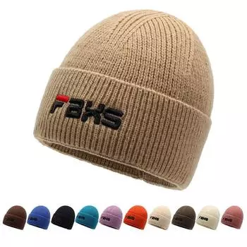 Парная вязаная шапка, универсальная модная трехмерная вышитая шерстяная шапка, мужская и женская, теплая, с защитой от ушей, холодная шапка average size розовый