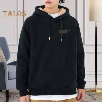 Парная зимняя толстовка с капюшоном на флисовой подкладке с термоизоляцией, однотонная, со шнурком и эластичными манжетами, для женщин и мужчин, осенне-зимний топ XL хаки