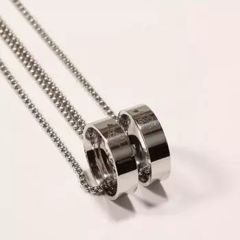 Парное ожерелье для пар Гравированное кольцо с подвеской Ожерелье Романтические ювелирные изделия Подарки на годовщину свадьбы Left Hand