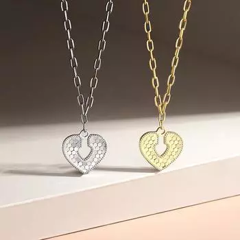 Парное ожерелье Love Lock, женское, легкое, роскошное, темпераментное, сверкающее, на ключицу, цепочка