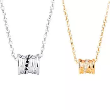 Парное ожерелье S999 чистое серебро пара пара ниша высокое чувство