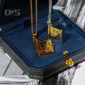 Парное ожерелье, винтажная подвеска в виде книги, подарок на годовщину, подарок для читающего любовника, открывающееся памятное ожерелье в виде бабочки в форме сердца B