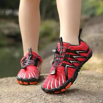 Парные быстросохнущие ботинки для пляжа ручья, легкие дышащие туфли для рыбалки, мужские амфибийные туфли для плавания вброд 26