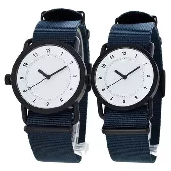 Парные часы унисекс, синие, с поясом НАТО, портативный футляр для часов, в комплекте часы TID [Tid Watches] мужские женские 1020012310300123-dcase [Товар]