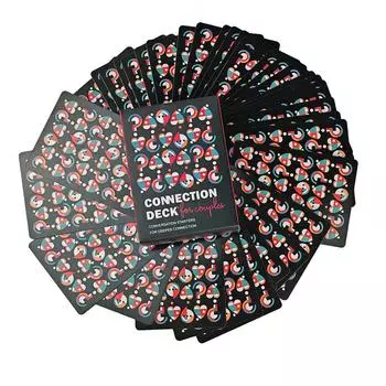 Парные игры Карточные игры для взрослых – Веселые игры-вопросы, побуждающие к размышлениям, для пар, как новых, так и старых, чтобы зажечь общение – Подходят для вечеринок и играбельны One Size чёрный