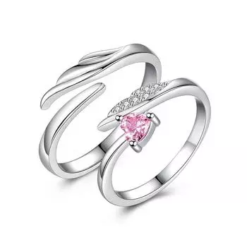 Парные кольца для влюбленных из серебра 925 пробы, модные ювелирные изделия своими руками для мужчин и женщин, пара колец на годовщину свадьбы, помолвки, подарка