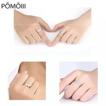 Парные кольца в форме сердца для женщин и мужчин, открытые регулируемые наборы колец для дружбы, простые ювелирные изделия из колец