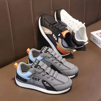 Парные нескользящие кроссовки для мальчиков для занятий спортом на открытом воздухе, обувь для родителей и детей 32–44 лет 32 белый