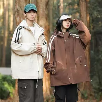 Парные пальто, модная одежда на весну и осень, повседневные топы, куртки на весну и осень S