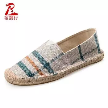 Парные повседневные туфли с низким верхом из холста и конопляной подошвы, дышащие парные туфли с конопляной подошвой, производитель студенческой повседневной обуви для сноубординга 35