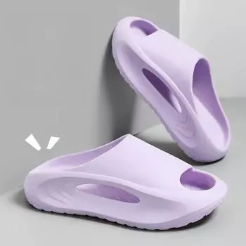 Парные сандалии-тапочки, летняя верхняя одежда, мягкие дышащие тапочки для мужчин и женщин, домашние противоскользящие, однотонные, для спорта, спортзала 36-37 розовый