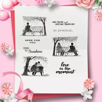 Парные силиконовые прозрачные штампы для изготовления карточек, скрапбукинга, тиснения, DIY, украшение альбома, резиновая печать, штампы D