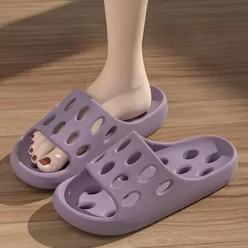 Парные тапочки для ванной комнаты для мужчин и женщин, нескользящие летние туфли для ванной и душа, подошва из ПВХ, удобные домашние тапочки 40-41 белый