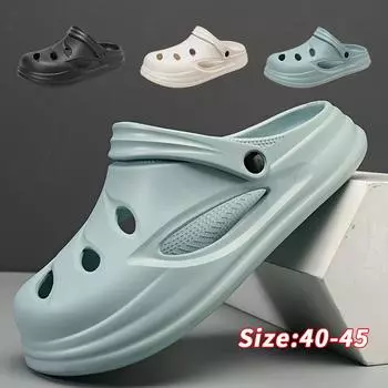 Парные тапочки Ультралегкий материал Ультрамягкие тапочки Материал ЭВА Удобные повседневные тапочки Красивые трендовые тапочки 40-41 чёрный