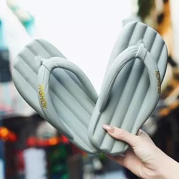 Парные тапочки Ультралегкий материал Ультрамягкие тапочки Материал ЭВА Удобные повседневные тапочки Красивые трендовые тапочки 36-37 чёрный