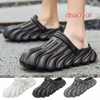 Парные тапочки Ультралегкий материал Ультрамягкие тапочки Материал ЭВА Удобные повседневные тапочки Красивые трендовые тапочки 40-41 чёрный