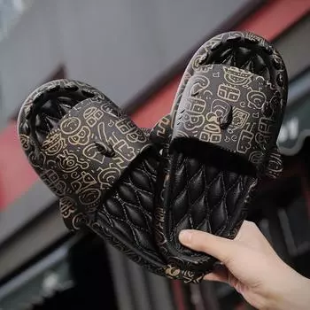 Парные тапочки Ультралегкий материал Ультрамягкие тапочки Материал ЭВА Удобные повседневные тапочки Красивые трендовые тапочки 36 хаки