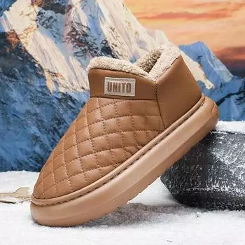 Парные тапочки, водонепроницаемые зимние тапочки для мужчин, модные, универсальные, повседневные, на платформе, взрывной стиль, новое поступление 36-37