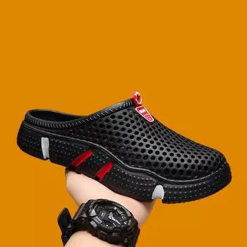 Парные туфли с отверстиями для отдыха на природе повседневные тапочки с сумкой для головы мужская одежда пляжные сандалии производитель 36 хаки