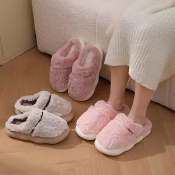 Парные утепленные домашние и уличные тапочки 36-37 розовый