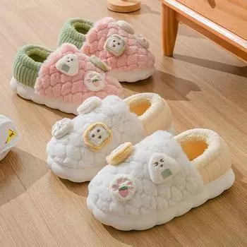 Парные утолщенные высокие хлопковые туфли 36-37 розовый