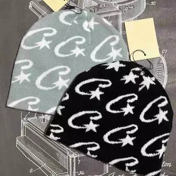 Парные вязаные шапки хип-хоп модная шапка бини с буквами жаккардовая женская мужская зимняя горячая женская теплая вязаная шапка шерстяная балаклава one size