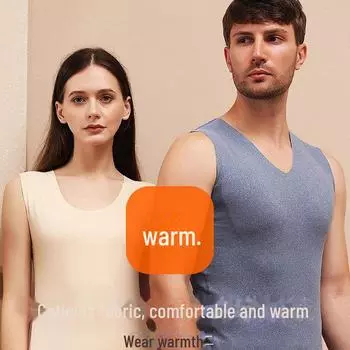 «Парный терможилет из немецкого бархата и бесшовная нижняя рубашка» Men s seamless velvet XL чёрный