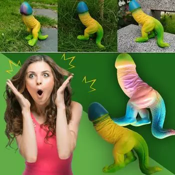 Пародия для взрослых-статуя хамелеона, украшения из смолы, украшения человеческих органов, украшения для дома B