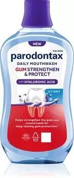 Parodontax Strengthen and Protect Icy Mint mouthwash TU прозрачный