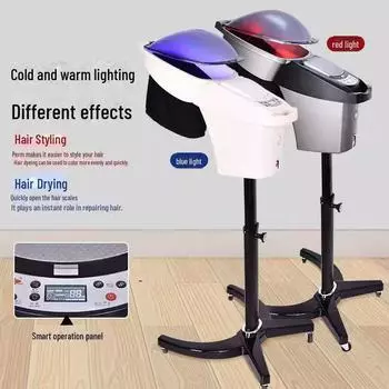 Парогенератор и масломашина для питания и ухода – краска для волос в домашних условиях, нагревательная шапочка и испаритель для ухода за волосами European regulations серый