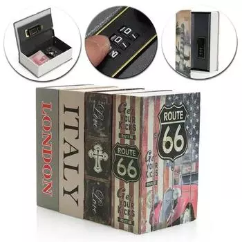 Пароль Безопасность Сейф Замок Наличные Деньги Монета Хранение Ключей Шкафчик Детский Подарок Безопасность Мини Словарь Сейф Книга Деньги Скрыть Секрет