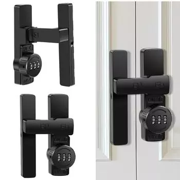 Пароль для раздвижных дверей, 90/180 градусов, откидная комбинация, замки для шкафов, защелка для дверей амбара, маленькие двери, кладовая, гараж