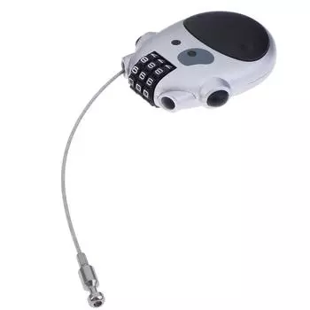 Пароль навесной замок багаж металлический замок выдвижной замок для шлема мотоцикла велосипеда чёрный