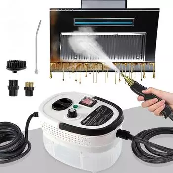 Пароочиститель 2500 Вт Пароочиститель высокого давления Ручной высокотемпературный пароочиститель для очистки кухни и ванной комнаты EU Plug белый