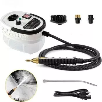 Пароочиститель 2500 Вт Высокое давление Высокотемпературная стерилизация Ручной пароочиститель для дома Кухонная вытяжка Автомобильный пароочиститель EU&220V белый