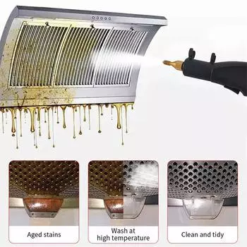 Пароочиститель для домашнего использования, кухни, ванной, автомобиля, ручной отпариватель для уборки, машина для чистки паром под высоким давлением и температурой 110V белый
