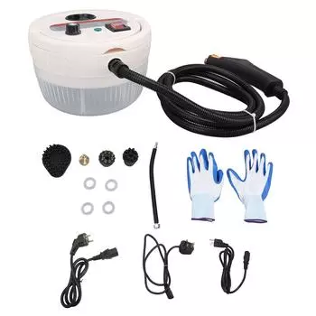 Пароочиститель многоцелевой 6 уровней регулируемый 2500 Вт 5.5 бар высокотемпературный паровой очиститель высокого давления для EU Plug 220V