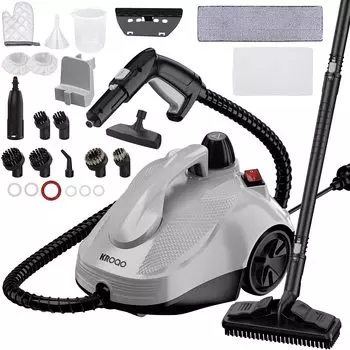 Пароочистительная машина KROQO с емкостью для воды и паром, с непрерывной подачей пара, оснащена 23 мощными портативными отпаривателями для удаления грязи и жира