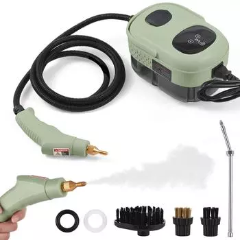 Пароочиститель высокого давления 2500 Вт Высокотемпературный паровой очиститель высокого давления 1100 мл 3 бар Портативные ручные пароочистители US Plug белый