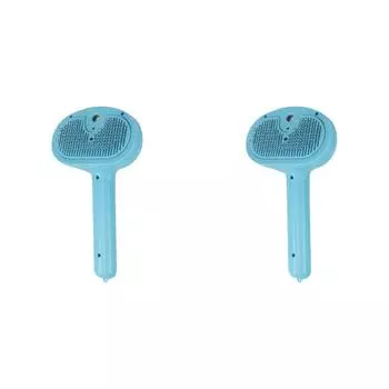 Паровая щетка для кошек, щетка для волос домашних животных, массажная щетка для ухода за кошками, собаками (синий)