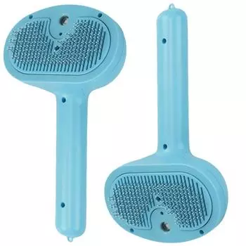 Паровая щетка для удаления шерсти у кошек Расческа для удаления колтунов у кошек Товары для животных синий