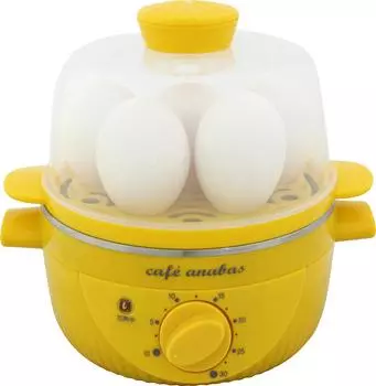Пароварка ANABAS Boiled Egg Master Easy Steamer Boiled Egg Maker с таймером, желтая SE-001