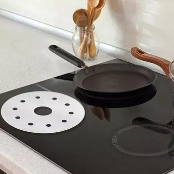 Пароварка для молока Теплопроводящая пластина Кухонная утварь Посуда для приготовления пищи Термопроводящая горелка Бытовой индукционный адаптер Серебряная варочная панель