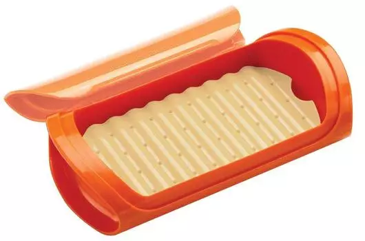 Пароварка для посуды Pearl Metal Silicone Table Top M Orange H&B C-9046