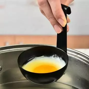 Пароварка для яиц из нержавеющей стали с крючком — быстрая и простая яйцеварка для идеальных яиц всмятку, прочный кухонный гаджет чёрный