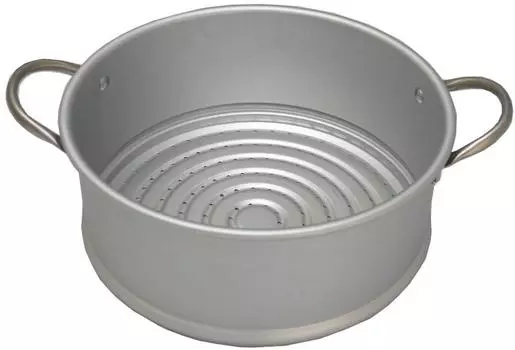 Пароварка Fujita Metal 20 см, сделано в Японии, алюминиевый люкс, серебристый 005904 серебряный
