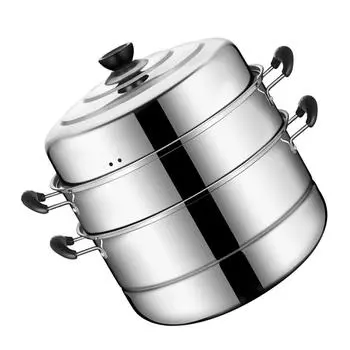 Пароварка из нержавеющей стали, штабелируемая пароварка, удобная кухонная утварь, кухонные принадлежности, полезная кастрюля для дома