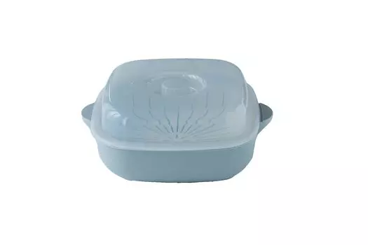 Пароварка, совместимая с микроволновой печью белый