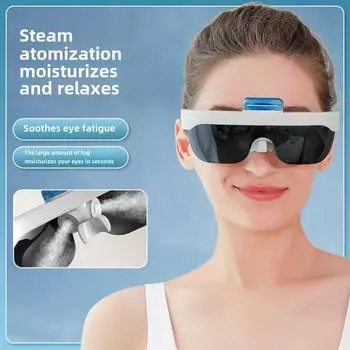 Паровой спрей для визуального массажа глаз снимает усталость глаз, распыляет и восполняет запасы воды, а также является средством защиты глаз чёрный